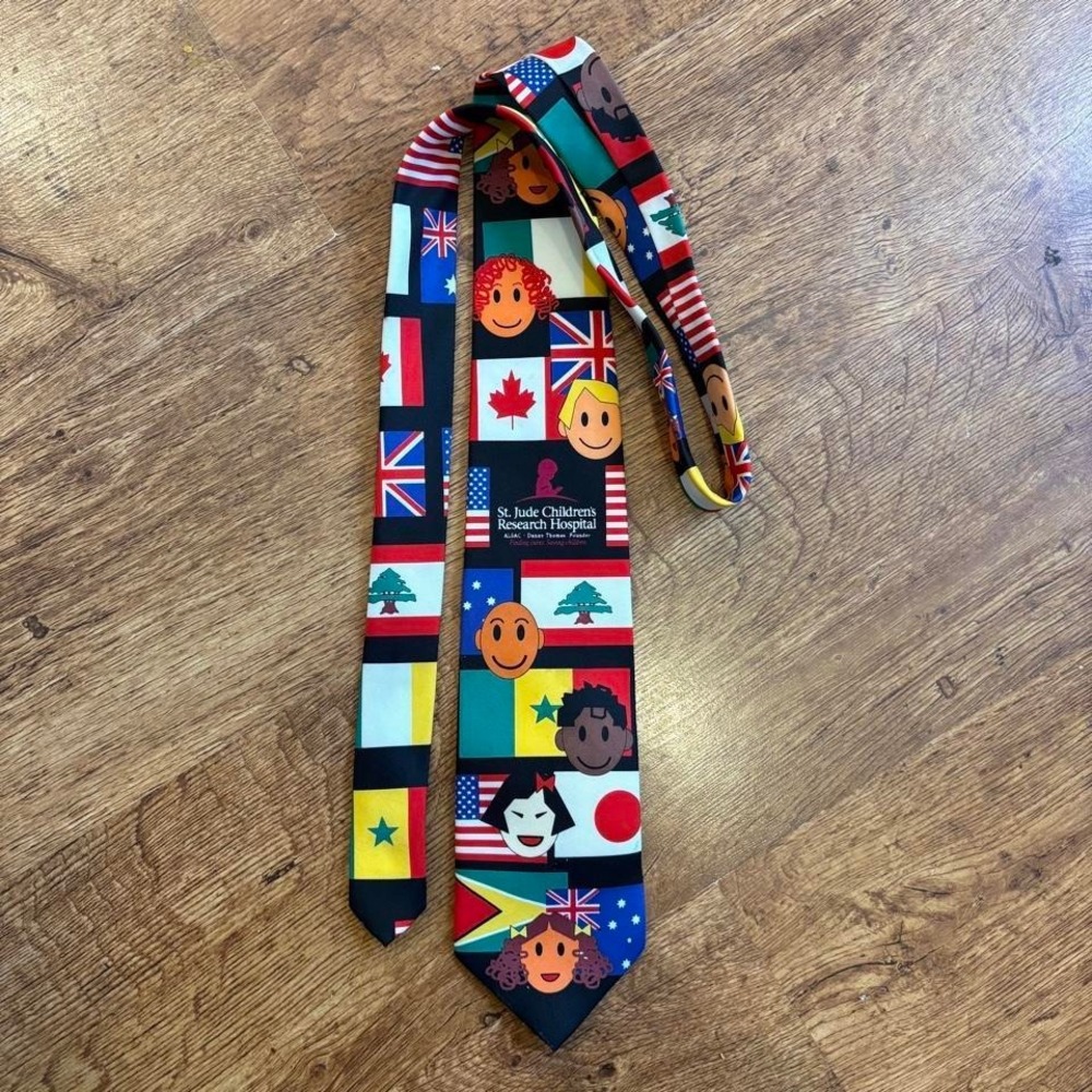 St. Jude Children's Research Hospital multi-coloured necktie